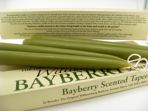 Bayberry Candle Legend on Box